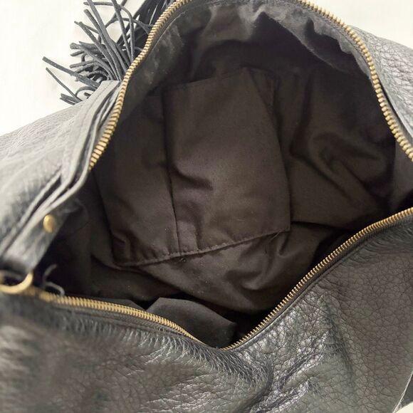 DV Dolce Vita Vegan Leather Hobo Bag Black - Picture 4 of 5